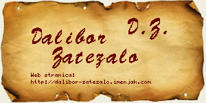 Dalibor Zatezalo vizit kartica